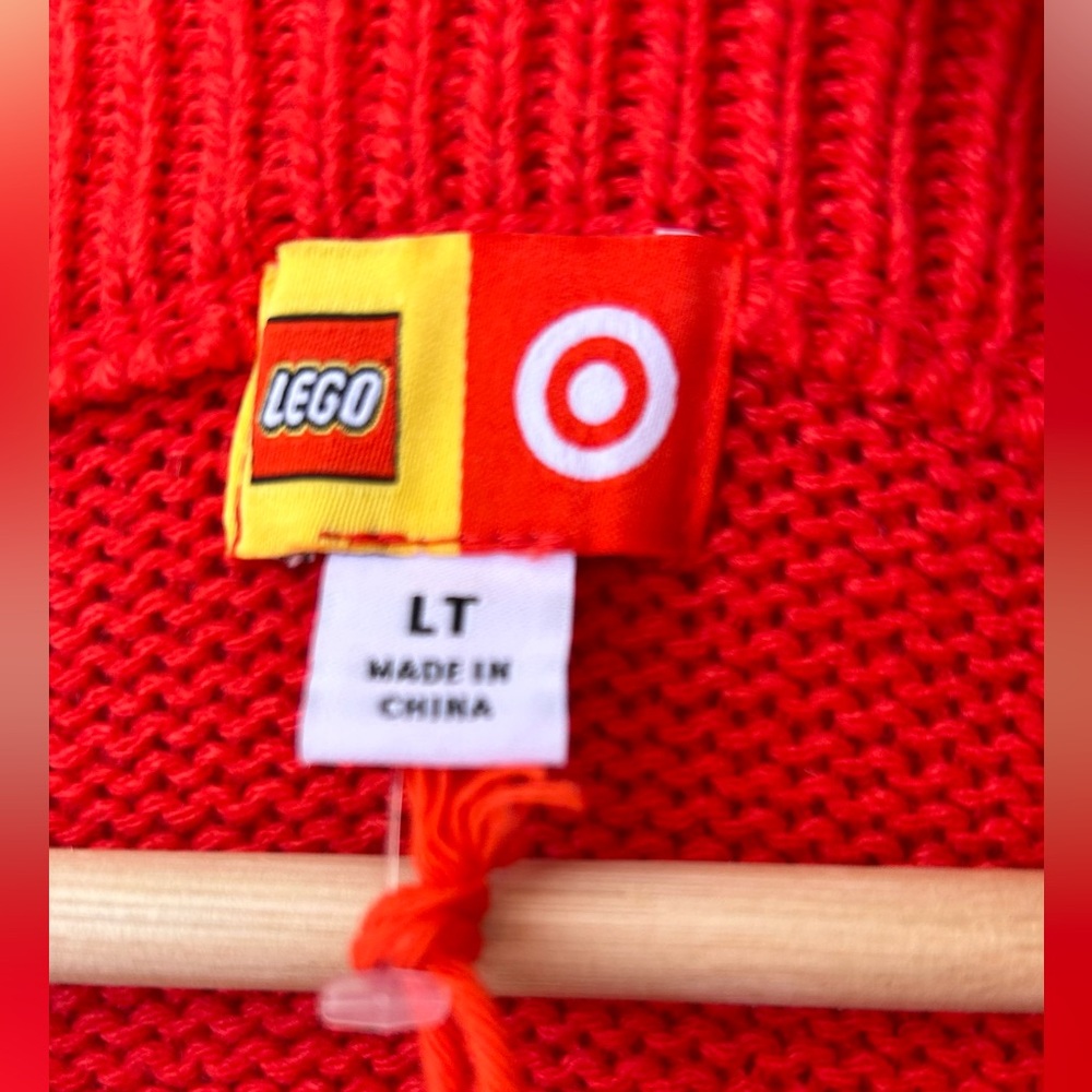 Lego Sweater Crew Neck Nubby Knot Size Large Tall NWT - Picture 6 of 10